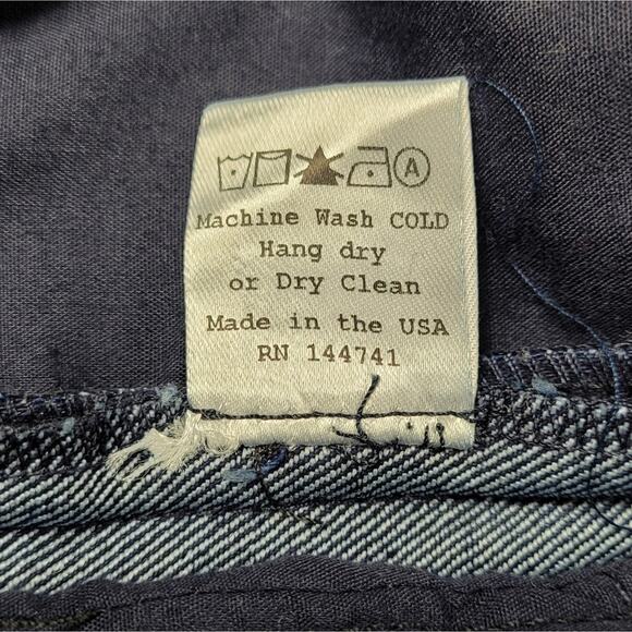 Adam Selman High Waisted Applique Open Seam Wide Leg Jeans size 4 - Picture 16 of 16